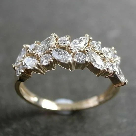 Leaf Zirconia Ring