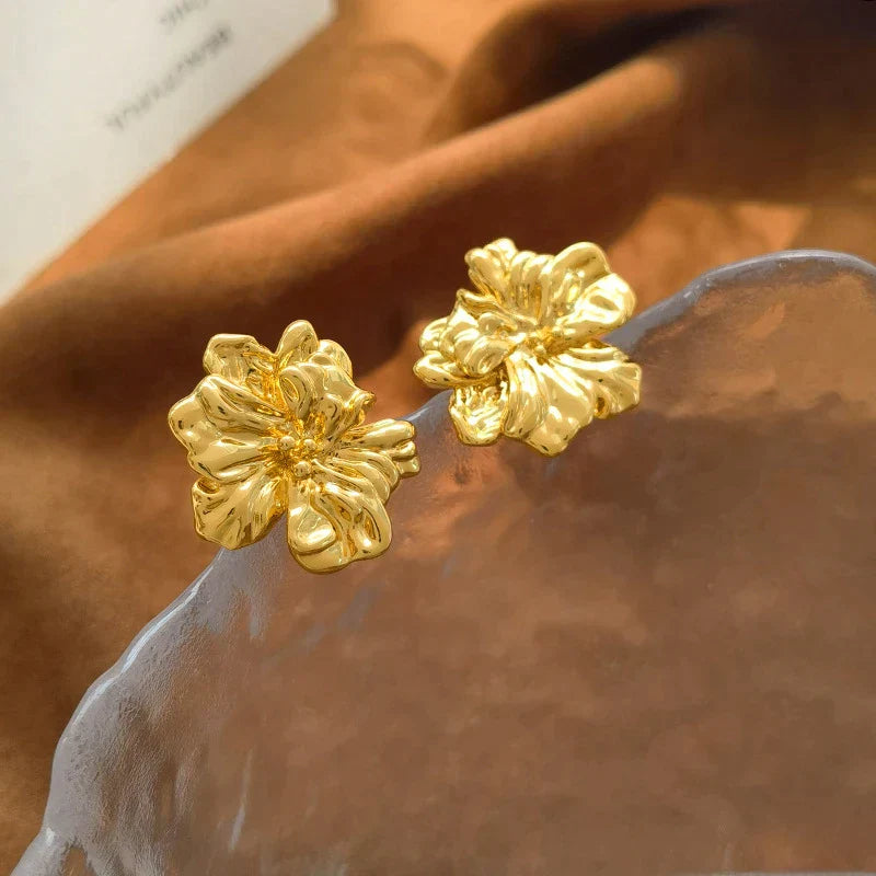 Golden Blossom Earrings