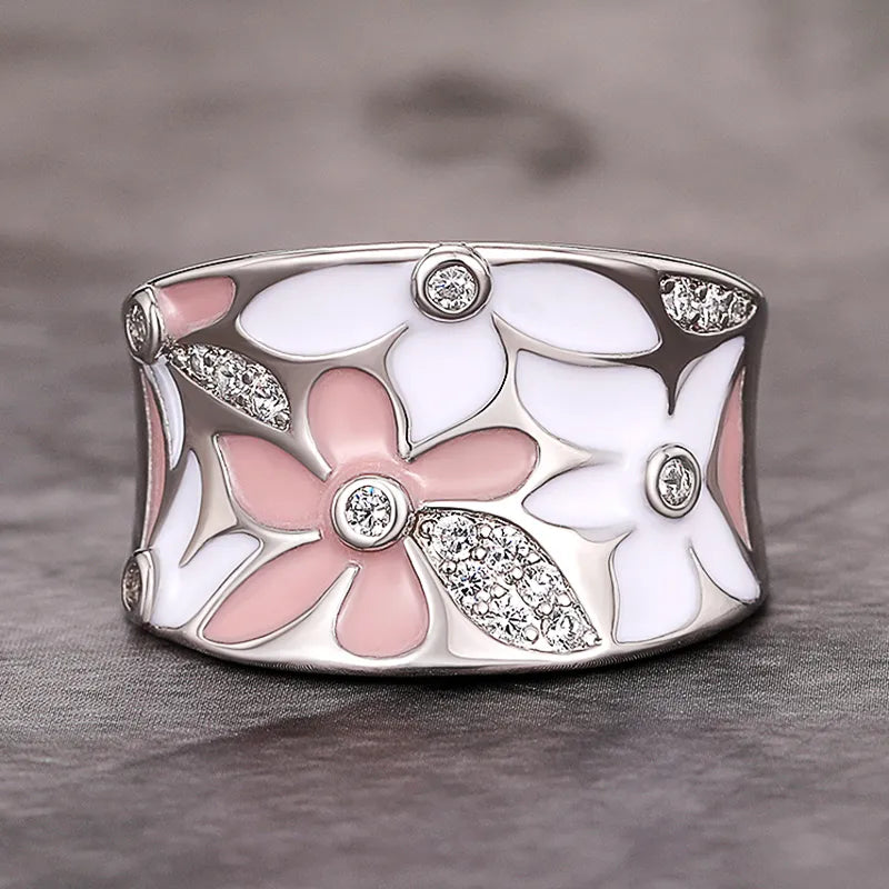 Flower Zirconia Ring