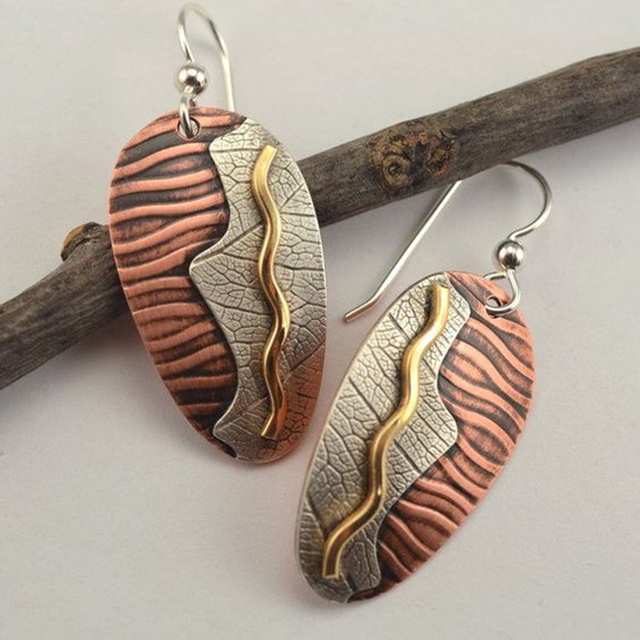 Vintage Desert Earrings in Silver