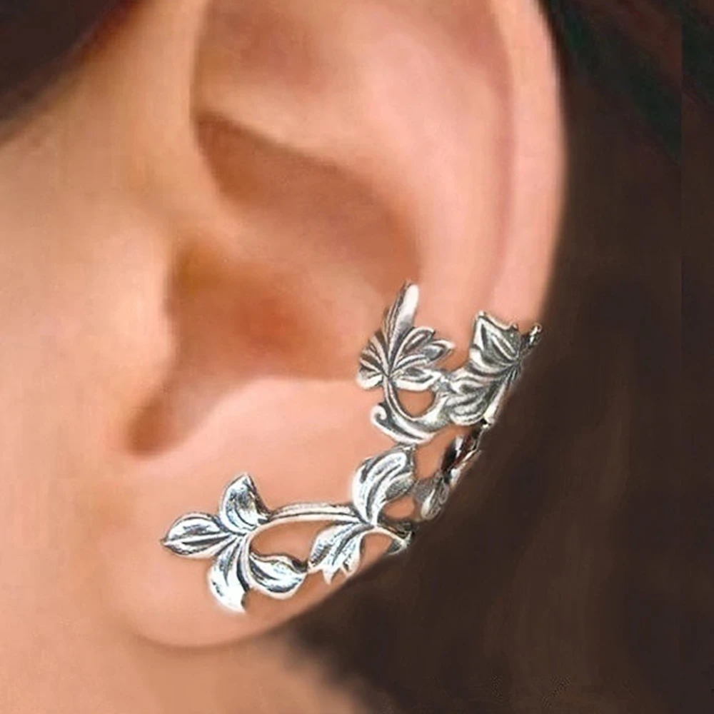 Vintage Flower Silver Earrings