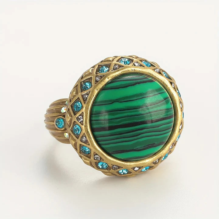 Green Dune Stone Ring